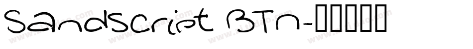 Sandscript BTN字体转换